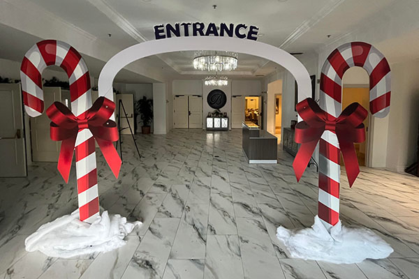 Candy Cane Entrance